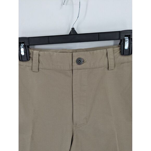 North Face Men's Flat Front Khaki Cargo Zip Pocket Hiking Shorts, Size 34, GREAT - Picture 5 of 11